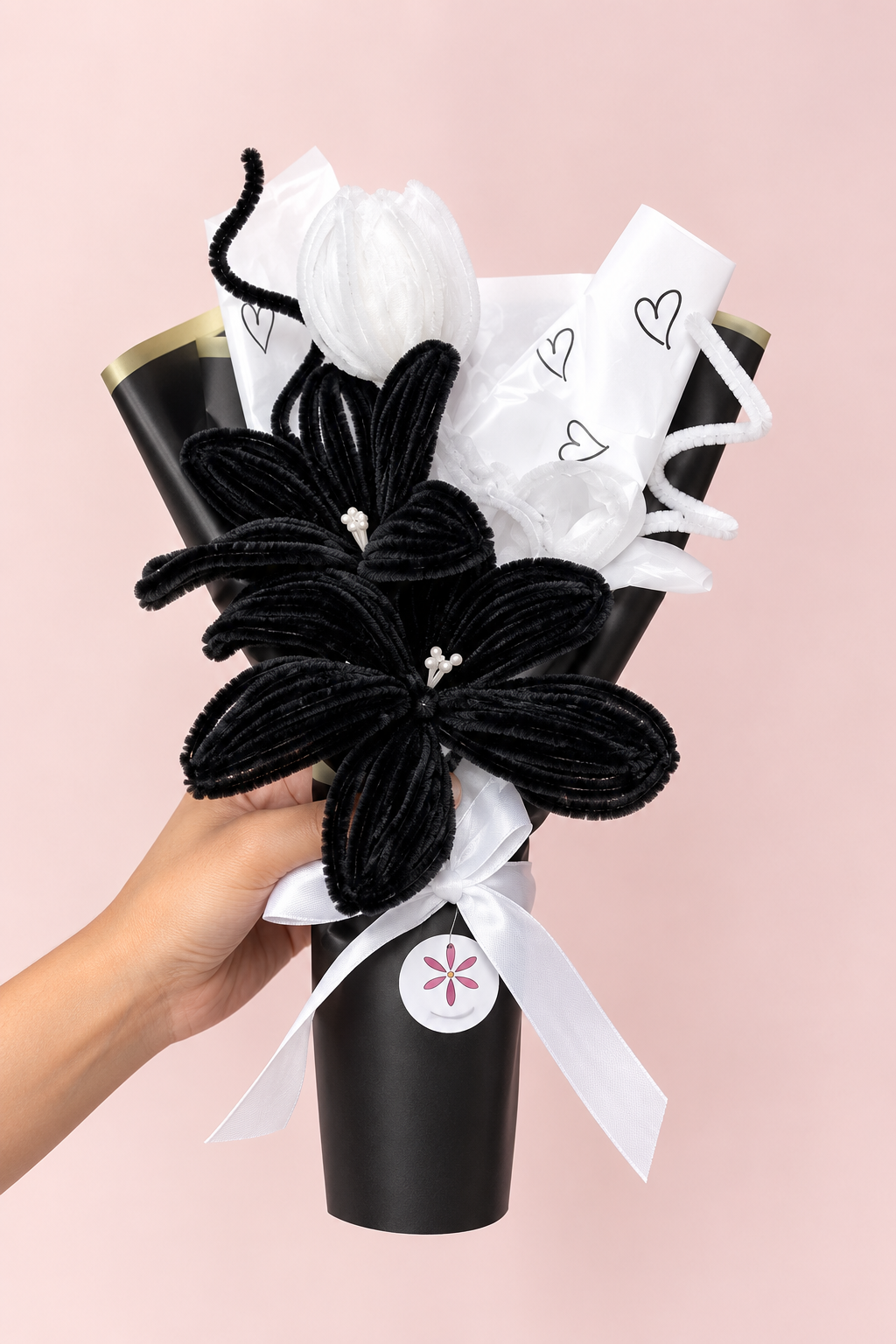 Black & White Floral Bouquet