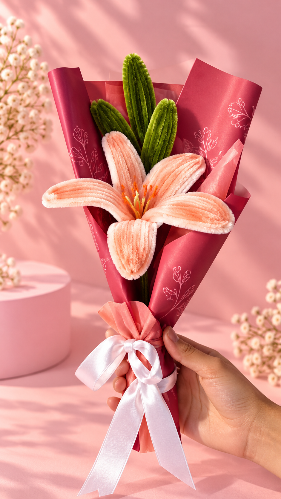 Peach Lily Mini Bouquet